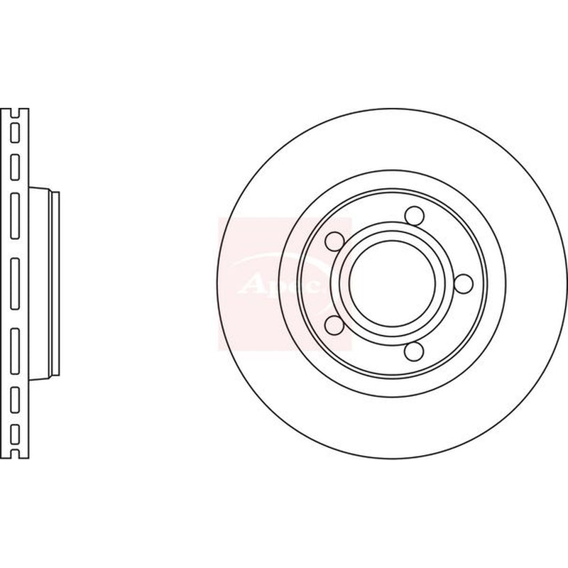 Apec Front & Rear Brake Discs & Pads fits Audi A4 B5 1994-2001 1.6 1.8 1.9
