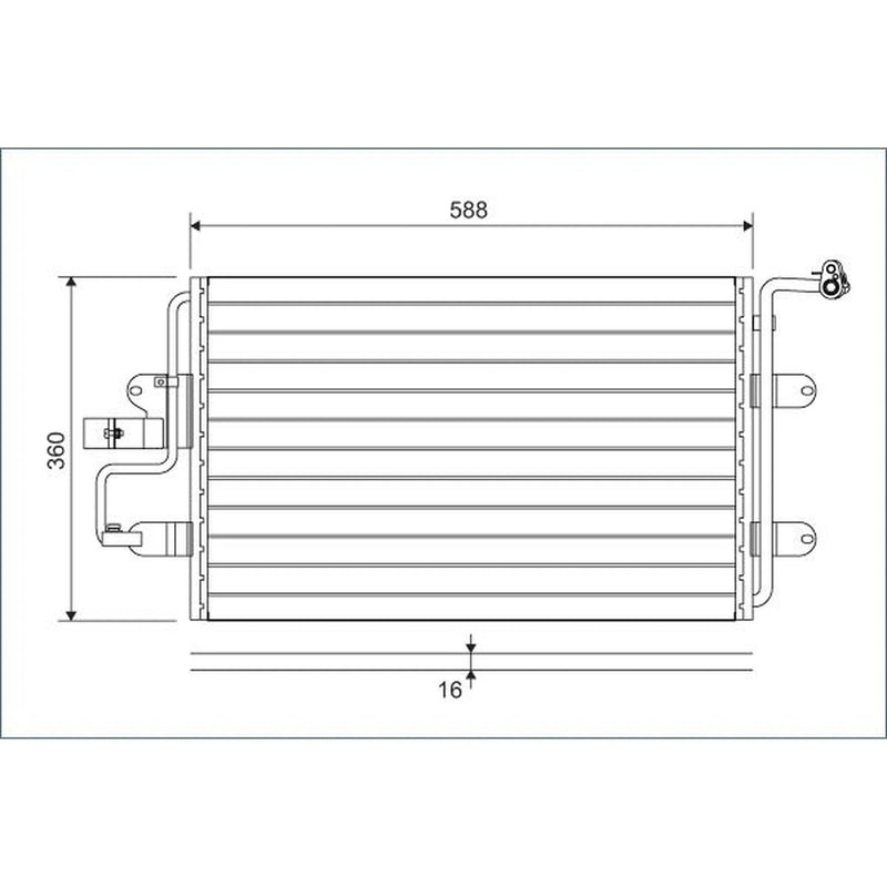 Valeo Air Conditioning Condenser 817244