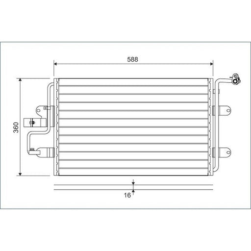 Valeo Air Conditioning Condenser 817244