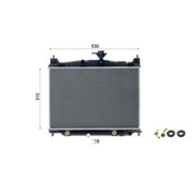 Mahle Engine Radiator fits Mazda 2 2007-2015 1.3 1.5