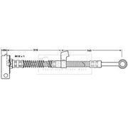 Borg & Beck Brake Hydraulic Hose Line Front Right BBH7035