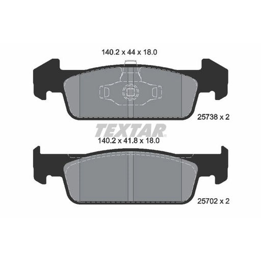 Textar Front Brake Pad Set 2573801