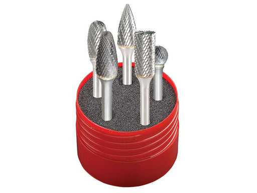Dormer Solid Carbide Rotary Burr Cylindrical Set 5 Piece Dormer - Dynamic Drive