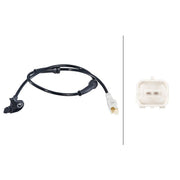 Hella ABS Wheel Speed Sensor Front fits Citroën C4 2004-2011 1.4 1.6 2.0
