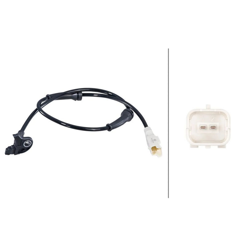 Hella ABS Wheel Speed Sensor Front fits Citroën C4 2004-2011 1.4 1.6 2.0