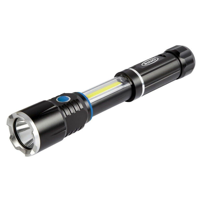 CCA Ring Telescopic LED Torch with Lamp - RT5195 Ring Automotive - Dynamic Drive