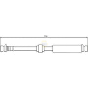 NAPA Brake Hydraulic Hose Line inner NBH1073