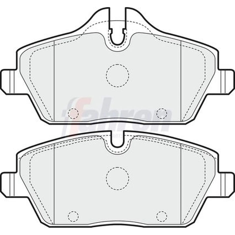 Fahren Front Vented & Rear Vented Brake Discs & Pads fits BMW 1 2006-2011