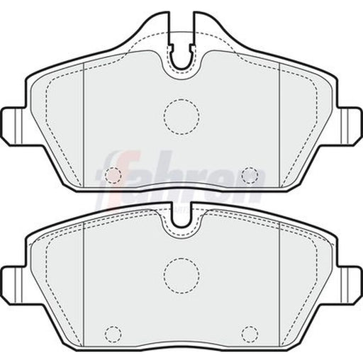 Fahren Front Brake Pad Set FBP3266