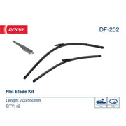 Denso Front & Rear Wiper Blade Set fits Citroën C5 III Break 2008-2017