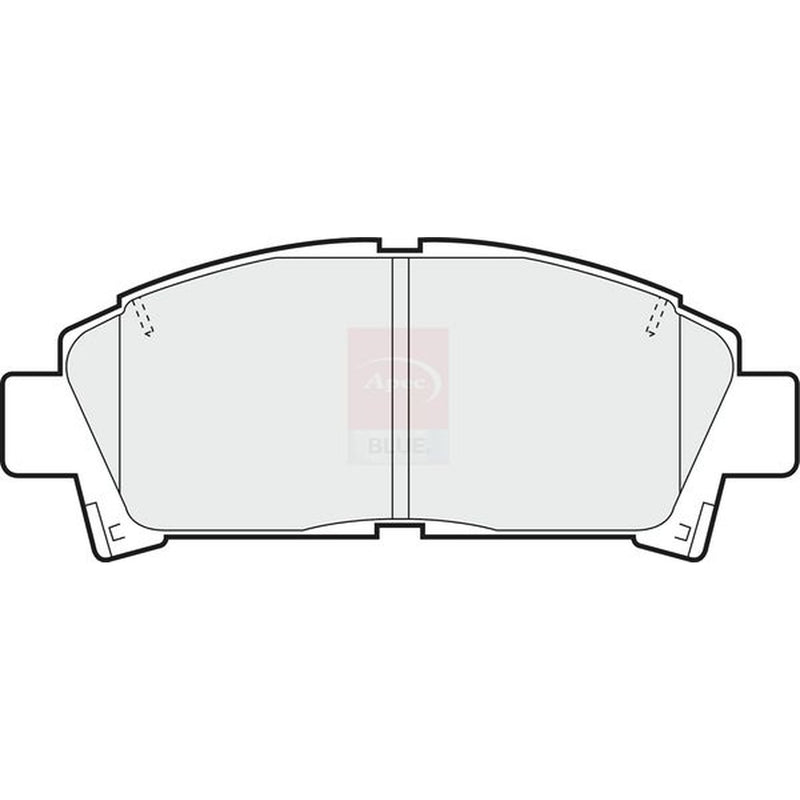 Apec Front Brake Pad Set fits Toyota Avensis 1999-2003 1.6 1.8 2.0