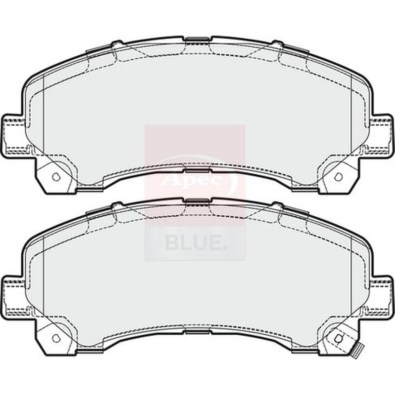 Apec Front Brake Pad Set fits Isuzu D-Max I Platform/Chassis 2007-2012 3.0