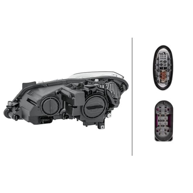 Hella Headlight Headlamp D1S/H7 Right fits Mercedes-Benz E-Class 2009-2016