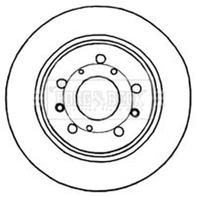 Borg & Beck Front Brake Discs & Pads fits Suzuki Swift III 2005-2015 1.3 1.6