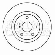 Key Parts Front & Rear Brake Discs & Pads fits Toyota Auris 2006-2012 1.8