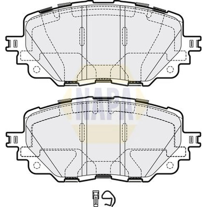 NAPA Front Brake Pad Set fits Fiat 124 Spider 2016 on 1.4