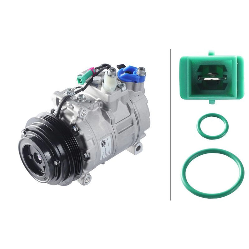 Hella Air Conditioning Compressor fits Skoda Superb I 2001-2008 2.5