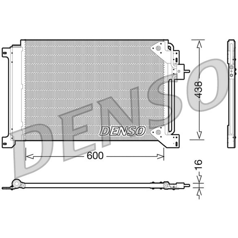 Denso Air Conditioning Condenser fits Iveco Stralis I 2002-2004