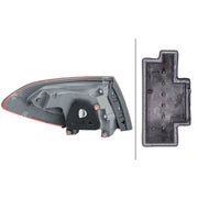 Hella Tail Light / Lamp PY21W Right fits Mercedes-Benz C-Class T-Model 2014-2021