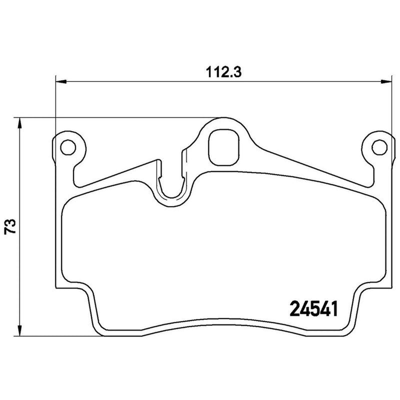 Brembo 4 x Rear Brake Pad Set fits Porsche 718 Boxster 2016-2017 2.0 2.5