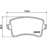 Mintex Front & Rear Pads fits Audi Q5 2008-2017 2.0 3.0
