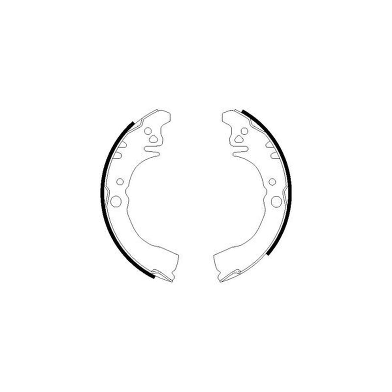 Mintex Brake Shoe Set Axle Kit fits Bedford Rascal 1986-1990 0.9 1.0