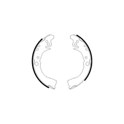 Mintex Brake Shoe Set Axle Kit fits Bedford Rascal 1986-1990 0.9 1.0