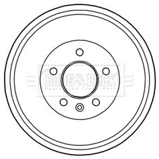 Borg & Beck Brake Drum Assembly Rear BBR7216