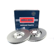 Borg & Beck Front & Rear Brake Discs & Pads fits Audi A4 B7 2006-2009 1.8