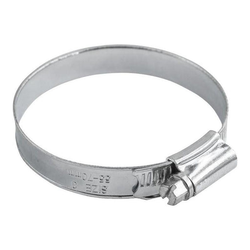 Faithfull 3 Stainless Steel Hose Clip 55 - 70mm Faithfull - Dynamic Drive