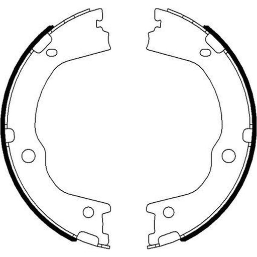 Mintex Parking Brake Shoe Set fits Hyundai Santa Fé II 2006-2012 2.0 2.2 2.4 2.7