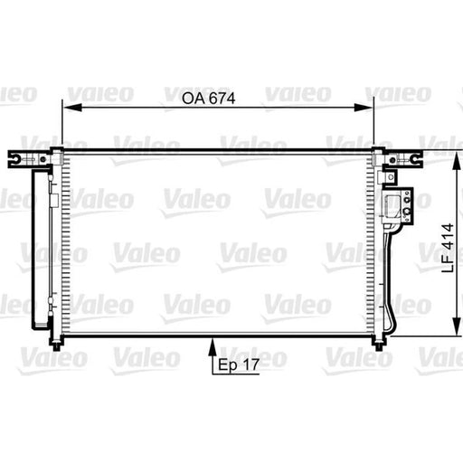 Valeo Air Conditioning Condenser 814353