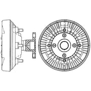 Mahle Radiator Fan Clutch fits John Deere Series 6010 1997-2003