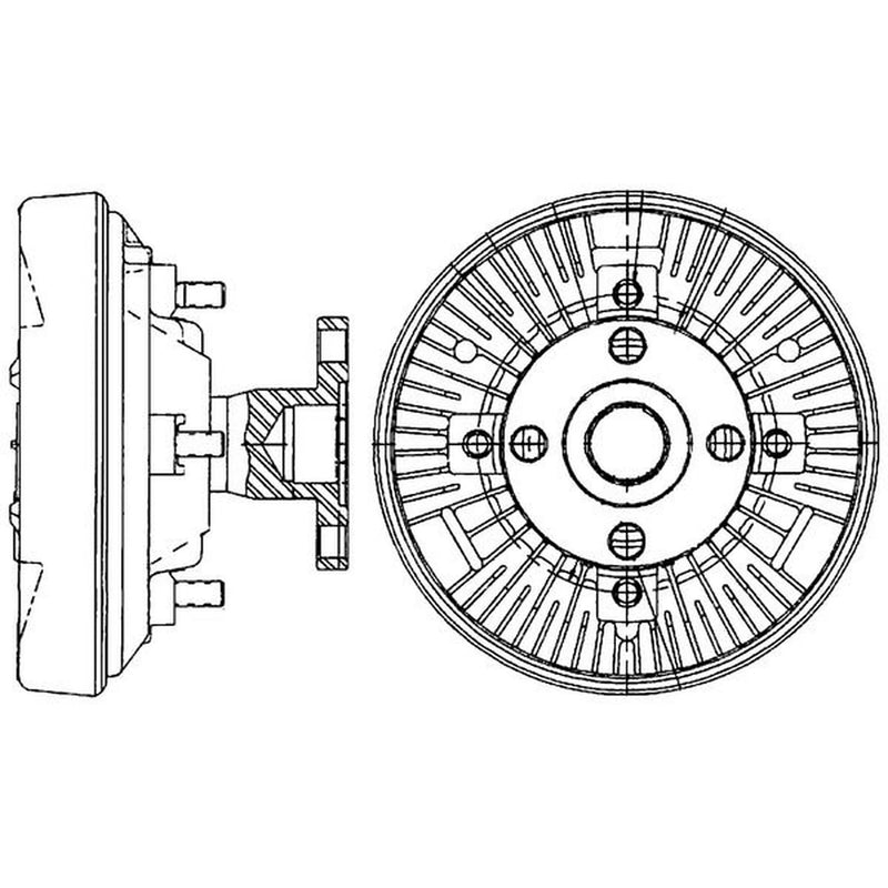 Mahle Radiator Fan Clutch fits John Deere Series 6010 1997-2003