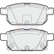 Fahren Rear Brake Pad Set FBP3720