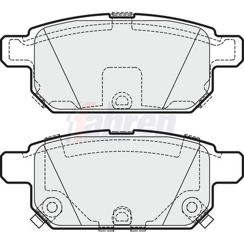 Fahren Rear Brake Pad Set FBP3720