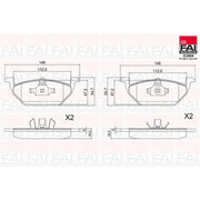 FAI Front Vented & Rear Vented Brake Discs & Pads fits Skoda Scala 2019 on 1.0