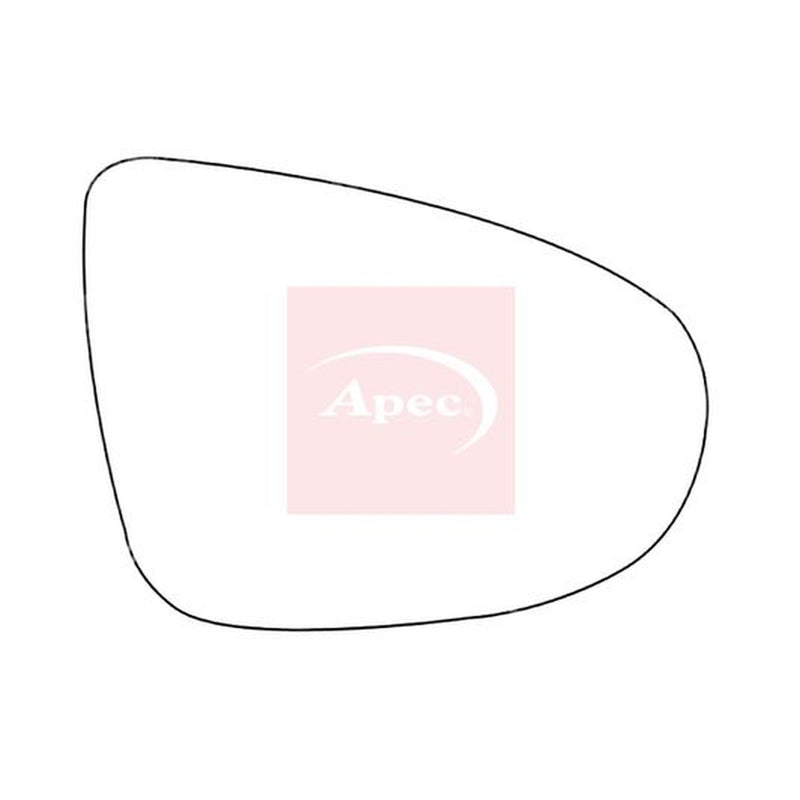 Apec Exterior Wing Mirror Glass Right fits VW Golf Plus V 2005-2013 1.4 1.6 2.0