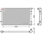 Denso Engine Radiator DRM02025