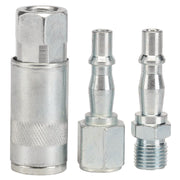 Draper 1/4" BSP Air Line Coupling Set (3 Piece) 81295 Draper - Dynamic Drive