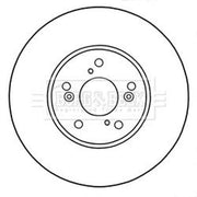 Borg & Beck Front Brake Vented Discs & Pads fits Honda Pilot 2002-2004 3.5