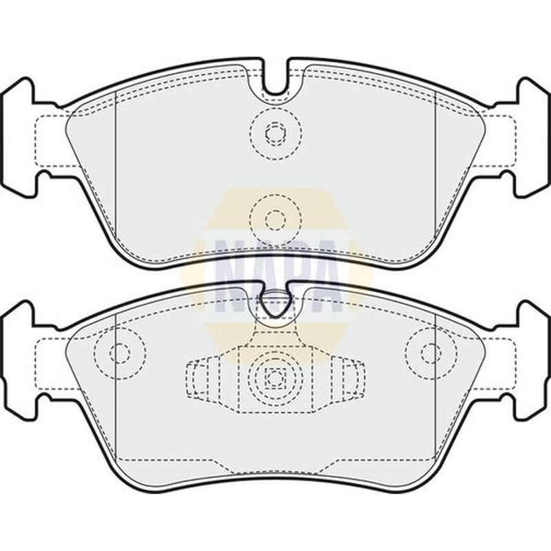 NAPA Front Brake Pad Set fits BMW 1 2004-2011
