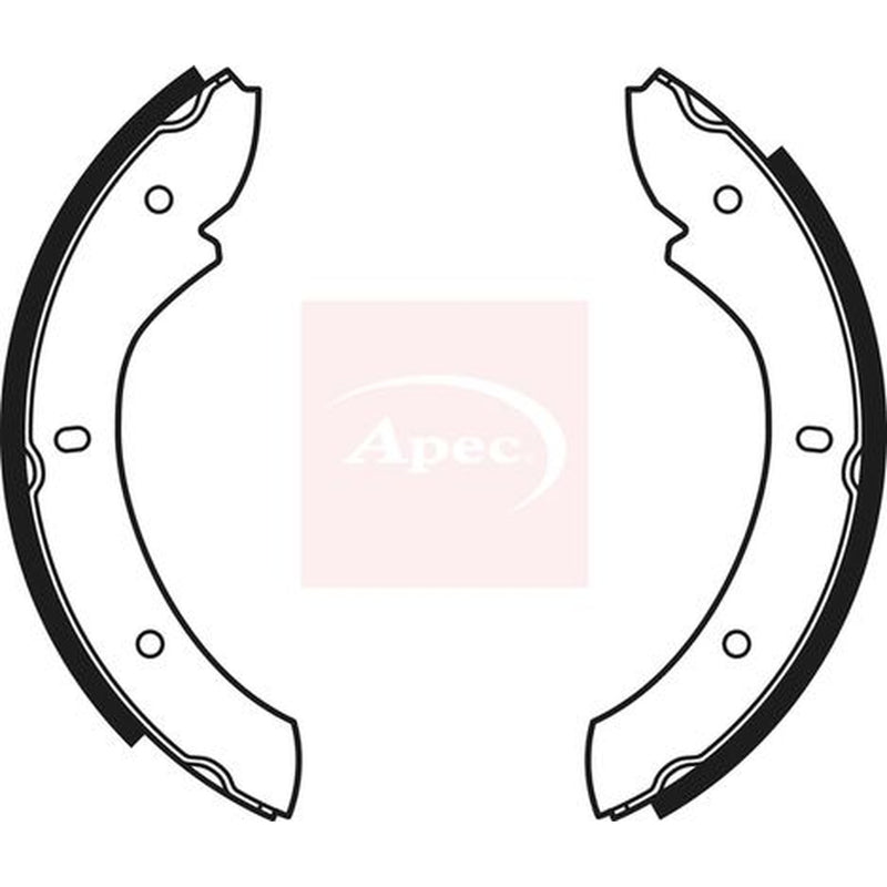 Apec Parking Brake Shoe Set fits Land Rover 110/127 1983-1990 2.5 3.5