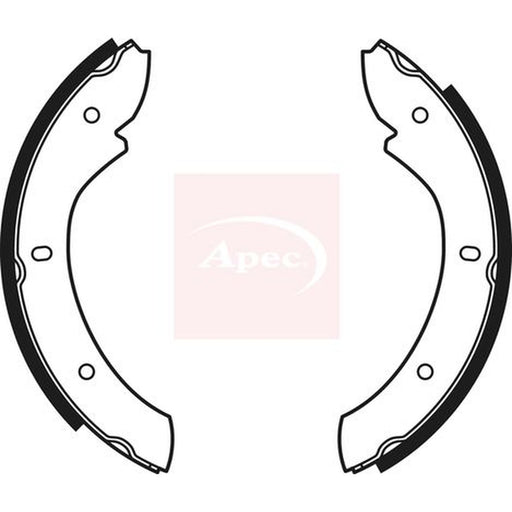 Apec Parking Brake Shoe Set fits Land Rover 110/127 1983-1990 2.5 3.5