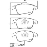 Mintex Front Brake Pad Set fits Audi Q3 2011-2018 1.4 2.0