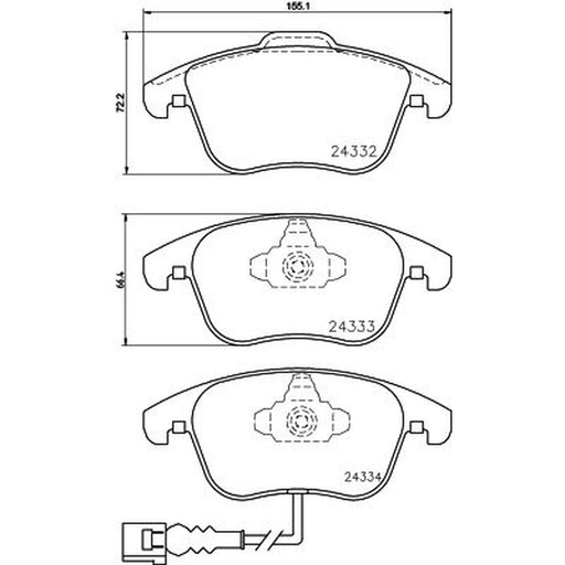 Mintex Front & Rear Brake Discs & Pads fits VW Passat B7 2011-2015 2.0