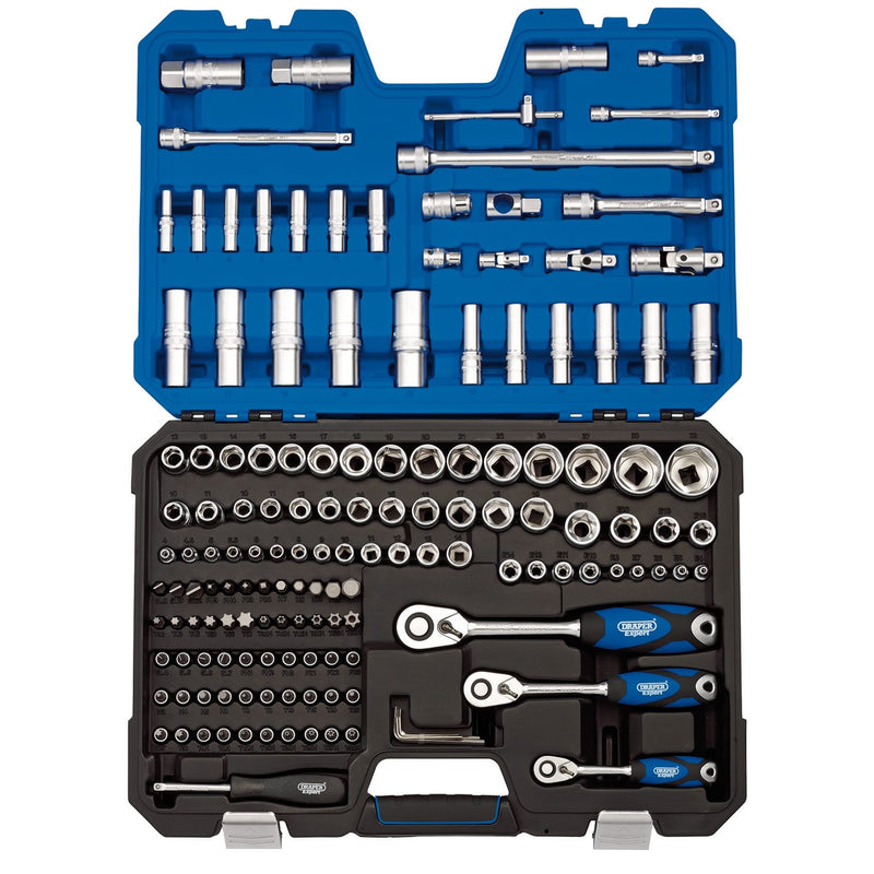 Draper Metric Socket Set, 1/4", 3/8" and 1/2" Sq. Dr. (149 Piece) 16461 Draper - Dynamic Drive