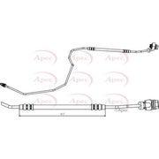 Apec Brake Hydraulic Hose Line Rear Right fits Audi A3 1998-2003 1.8 1.9