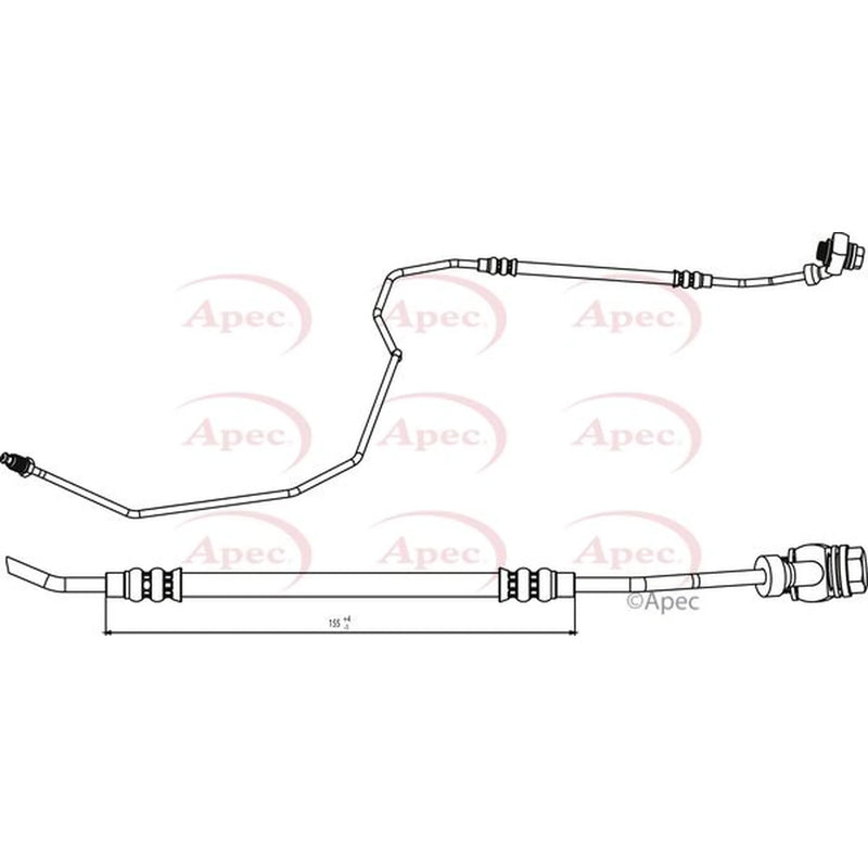 Apec Brake Hydraulic Hose Line outer HOS3792