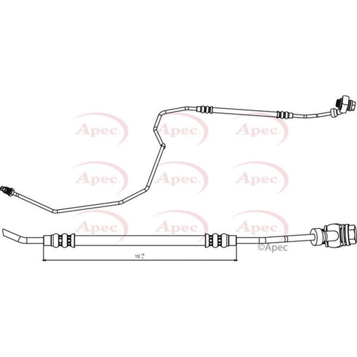 Apec Brake Hydraulic Hose Line outer HOS3792